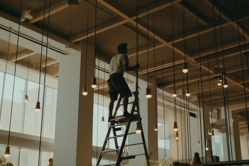 Industrial Lighting Installation